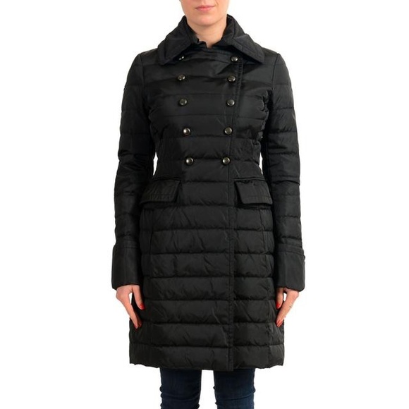 Moncler Jackets & Blazers - Moncler Black "Hissope" Double Breasted Down Coat